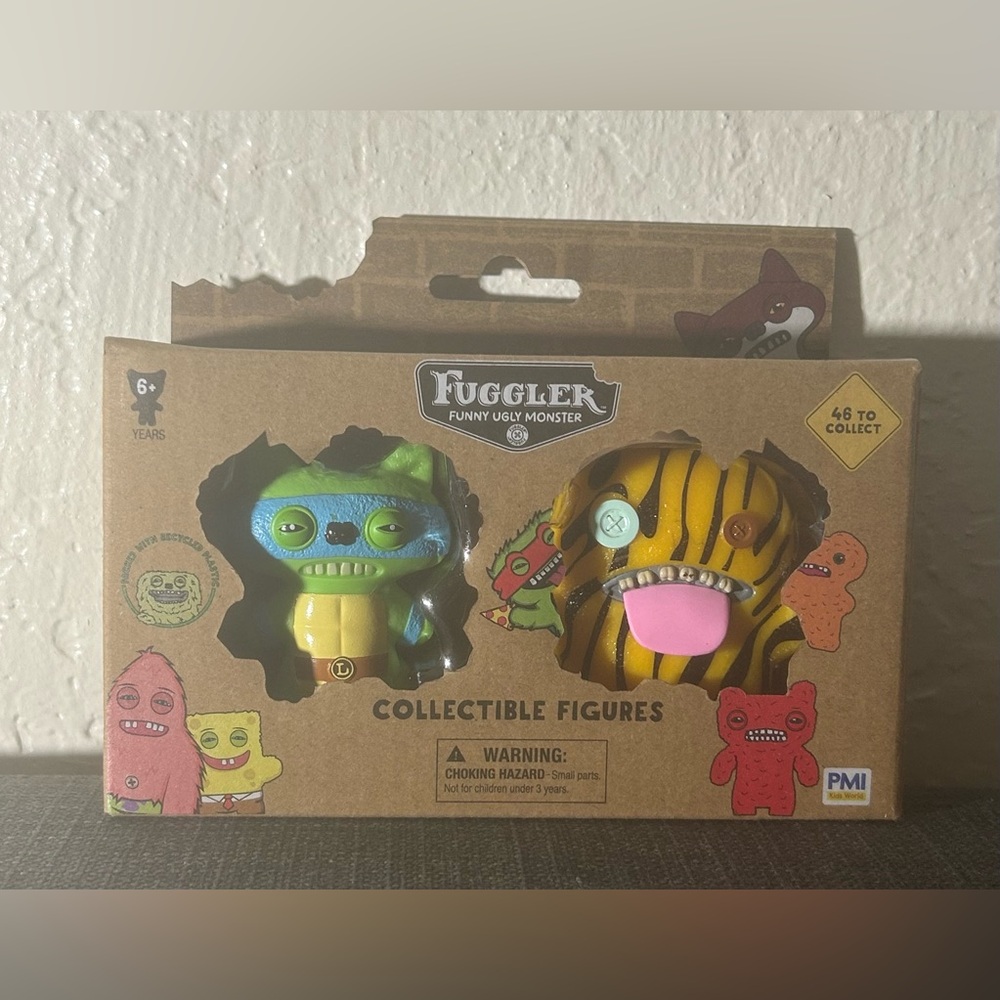 Fuggler Funny Ugly Monster Collectible Figure 2 Pack TMNT Leonardo
